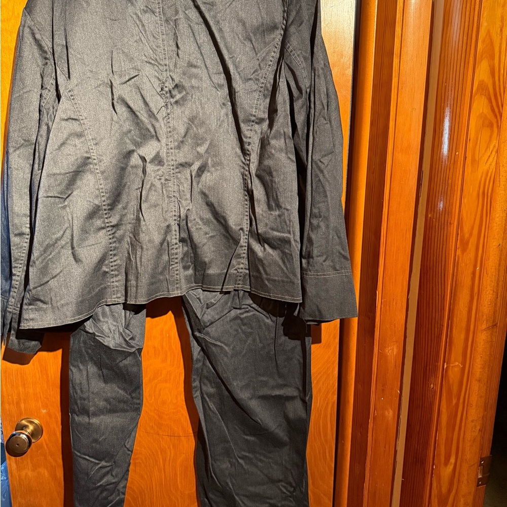 Plus Sizeblack Jacket And Pants Set - image 3